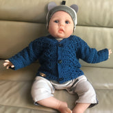 Devon Baby Cardigan Hat Booties Set to 2 Years | Crochet Pattern PDF | English